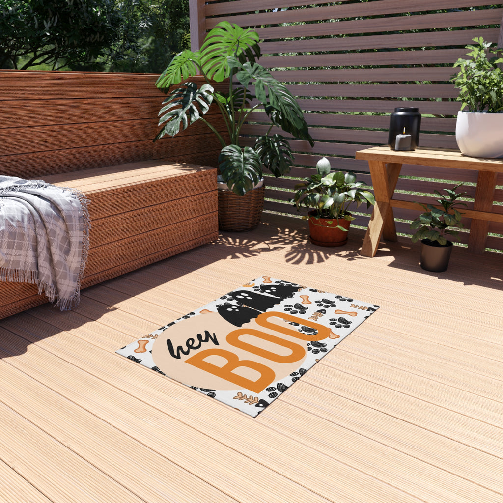 Hey Boo Halloween Outdoor Rug